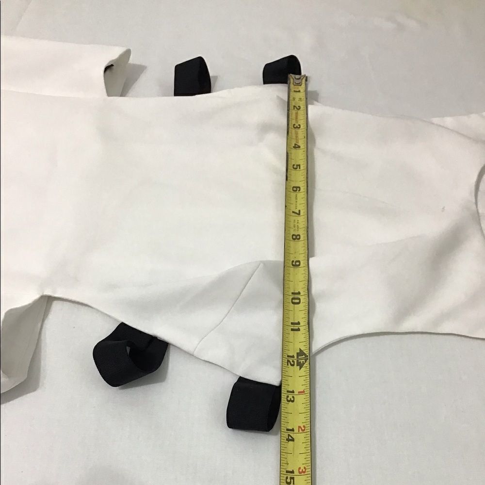 NBD White Midi Cut Out Sides Fit And Flare Dress Size Large - Picture 10 of 12